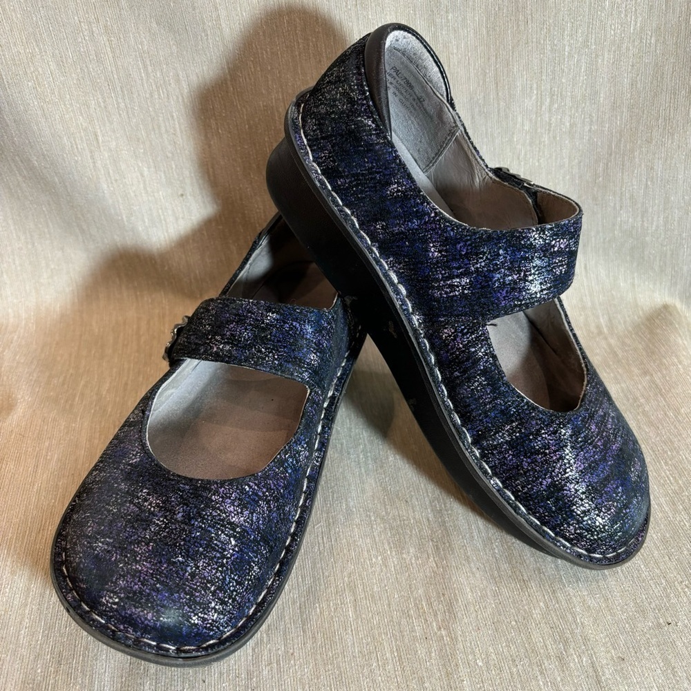 ALEGRIA Sz 37 Paloma Purple Haze PAL 7808 Hook & Loop Closure Mary  Jane Shoes